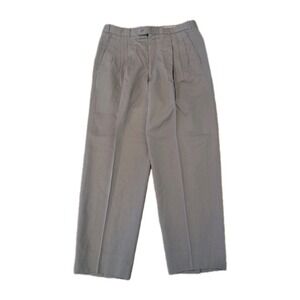 Vtg Feldini Tan Pleated Wool Dress Pants Mens Size 36x30 Slacks Trousers Beige